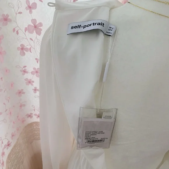 Self Portrait ruffled-bib flare mini dress - Picture 9 of 9